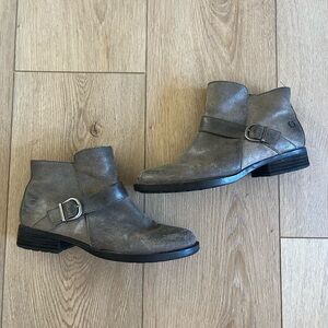 Børn Kace Ankle Booties Leather and Buckle Size 9.5